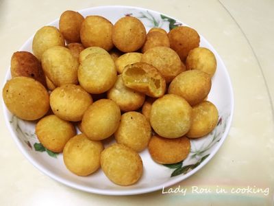 參考食譜 : 在家也能做出好吃的地瓜球