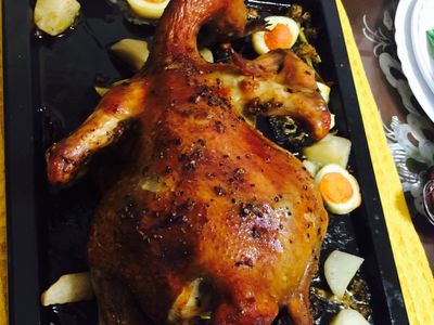 參考食譜 : 蒜香烤全雞（生酮飲食）