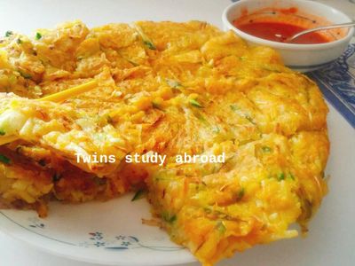 黃金豆芽櫛瓜煎餅