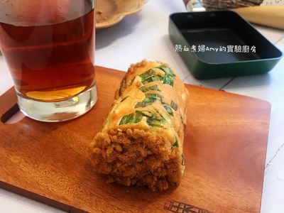 （用玉子燒鍋做）香蔥肉鬆蛋糕捲