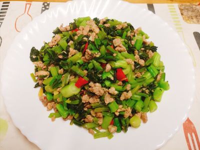 參考食譜 : ♥️雪裡紅炒肉末