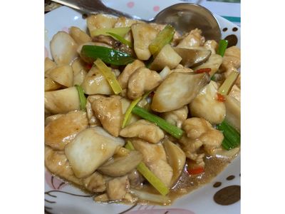 參考食譜 : 鹹香辣🌶️炒雞柳（雞胸肉可比照此做法）