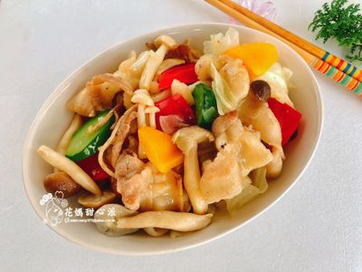參考食譜 : 彩蔬五花（10分鐘快速家常菜）