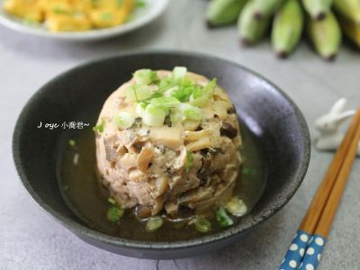 參考食譜 : 杏鮑菇菇瓜仔肉(熱量低一點)