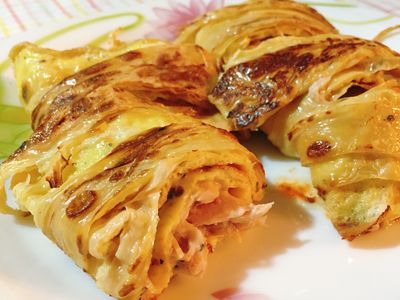 鮪魚起司豆皮蛋餅（減醣食譜）