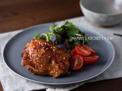 參考食譜 : (影音) 照燒雞腿排