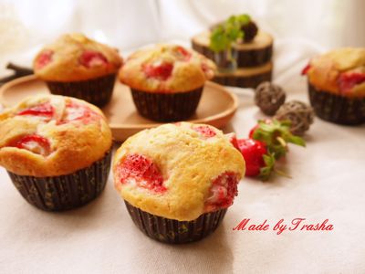 參考食譜 : 草莓瑪芬
