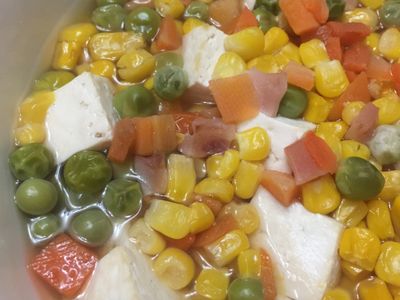 電鍋版-三色玉米豆腐