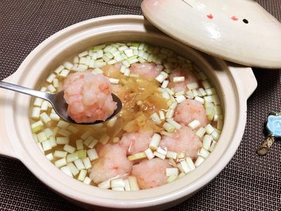 冬菜蝦丸湯～自製蝦丸