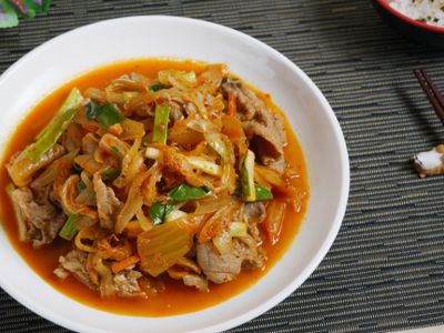 參考食譜 : #30 泡菜豬肉