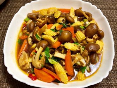 塔香鮮菇玉米筍