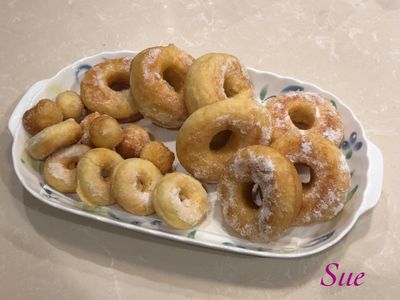 參考食譜 : 小米甜甜圈