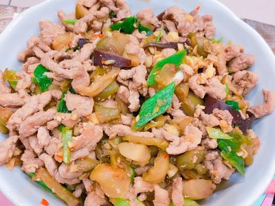 參考食譜 : 榨菜肉絲