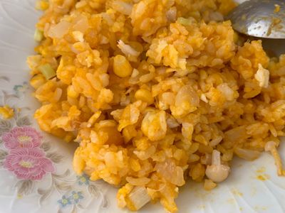 參考食譜 : 一歲以上嬰兒～南瓜玉米炒飯