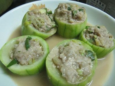 參考食譜 : ~絲瓜襄肉~