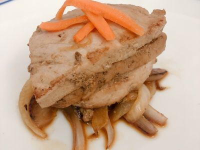 低醣料理 <海鮮> 柚香醬燒鮪魚排