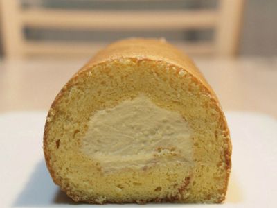 參考食譜 : 【肉桂打噴嚏】卡士達奶油蛋糕卷