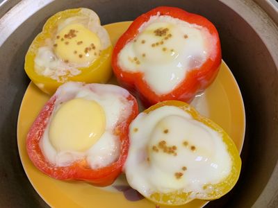 紅藜彩椒蒸肉盅