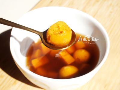 參考食譜 : 盛夏冰品▲ 新手爆漿超Q地瓜圓