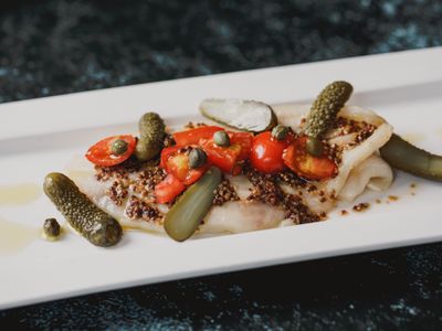 低醣料理 <海鮮>法式芥末籽醬烤多利魚