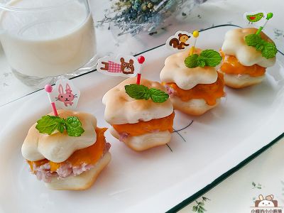 迷你芋泥起司堡（含自製芋泥作法）