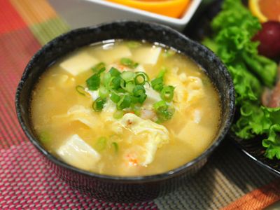 鮮蝦豆腐蛋花羹