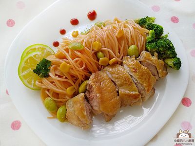 參考食譜 : 蜜醋茄醬雞肉義大利麵