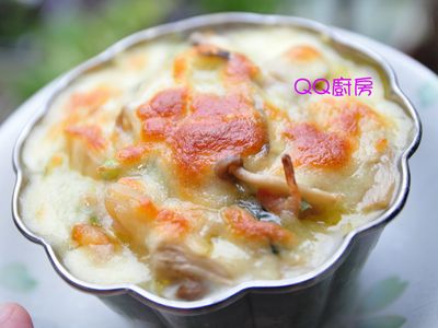 參考食譜 : 【囍瑞橄欖油料理】焗烤奶油菇菇白菜