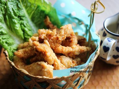 參考食譜 : 酥炸雞柳條