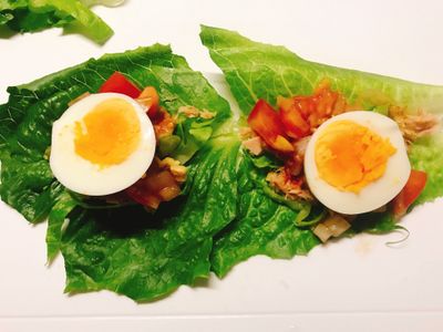 減醣早餐👉莎莎醬蘿蔓沙拉