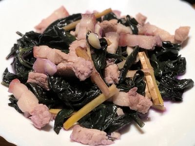 參考食譜 : 豬肉炒紅鳳菜