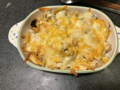 脆薯焗烤菇菇雞飯