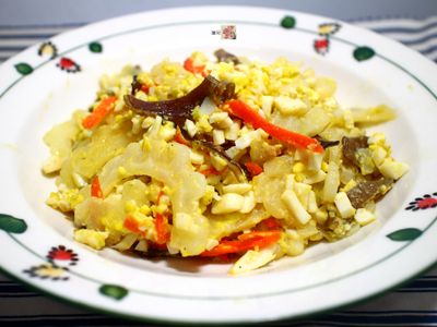 參考食譜 : 偽金沙苦瓜