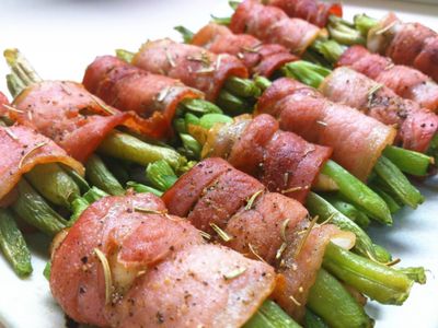 參考食譜 : [HT廚房]迷迭香培根四季豆捲 (氣炸鍋)