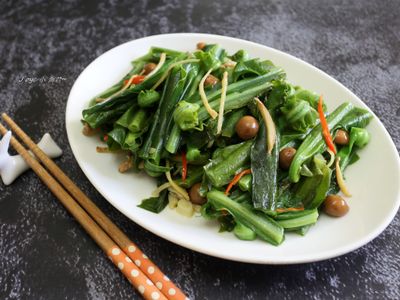 參考食譜 : 樹子炒山蘇【飛利浦智慧萬用電子鍋】