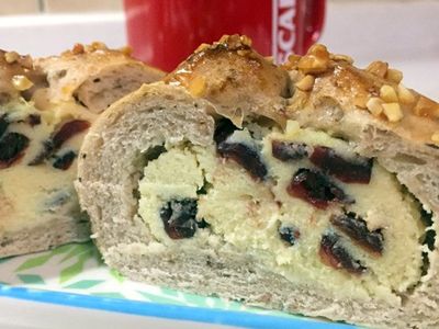 黃豆蔓越莓奶酥麵包*豆渣再利用