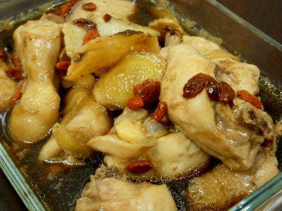 參考食譜 : 鸡精蒸鸡 Steamed Chicken With Chicken Essence 