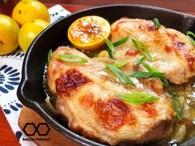 節慶懶人料理-橙汁烤腿排-