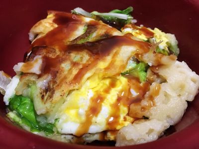 小白菜麵粉煎（懶人晚餐）