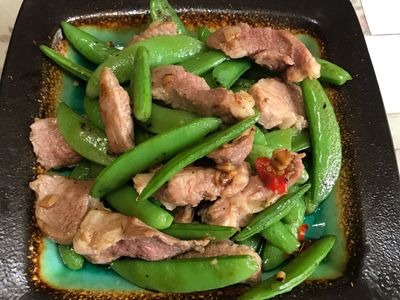 ♡甜豆炒寶貝肉♡