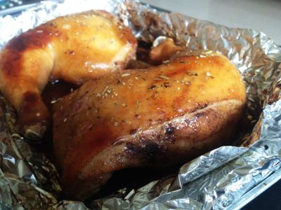 參考食譜 : 懶人料理－烤雞腿