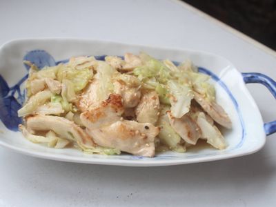 雞胸味噌高麗菜