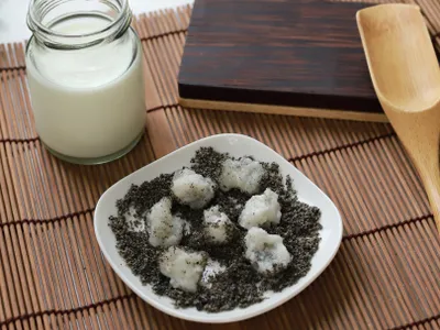 【湯瑪仕上菜】 -『你濃我濃』鮮奶麻糬