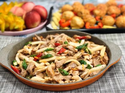 炒味噌豬肉拌白蘿蔔(水波爐料理)