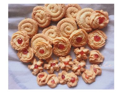 參考食譜 : 氣炸擠花奶酥餅乾