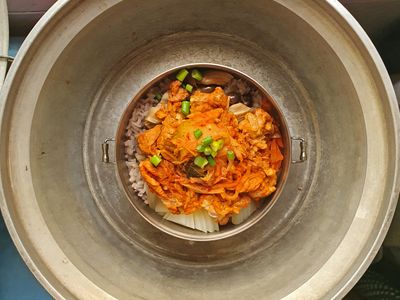 參考食譜 : 韓式豬肉拌飯【一鍋到底・便當盒版】