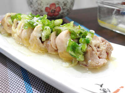 【家常菜】蔥油雞腿捲(電鍋料理)
