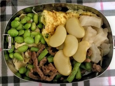 中學生便當-一堆豆豆高蛋白餐