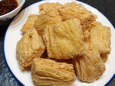 【全素】酥炸豆包&沾不停的蠔油醬