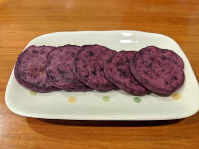 紫地瓜牛奶煎餅 (寶寶食譜)